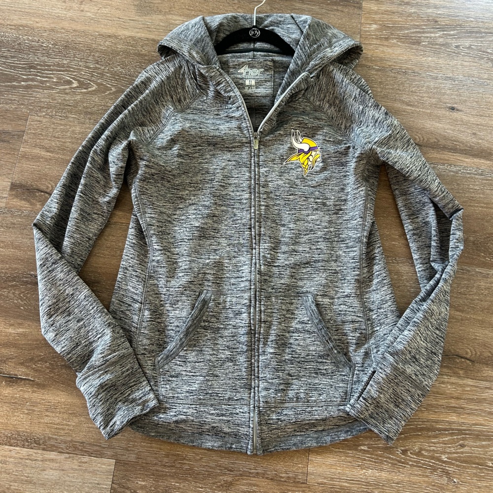 Vikings Zip Up Hoodie-Like New!